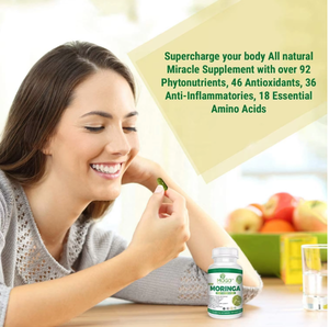 Suplemento de etiqueta privada, cápsula de extracto de Moringa, antioxidante multivitamínico - Product Image 3