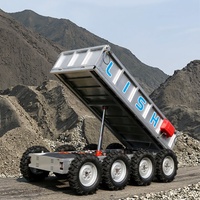 Véhicules tout-terrain électriques 8x8 à benne basculante pour charges lourdes de 1500 kg, pour terrains montagneux, collines et forêts