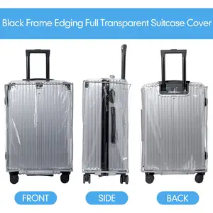 Housse de bagage étanche en PVC housse de bagage transparente anti-poussière valise housse de protection pour 20 22 24 26 28 30 pouces