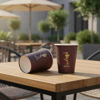 Gobelet en papier à café à paroi simple de 8 oz, logo personnalisé disponible pour la maison, le bureau, les voyages, l'hôtel, la restauration, possibilité de correspondre avec des couvercles