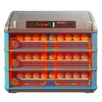 Incubateur d'œufs entièrement automatique de 500 œufs avec moteur de retournement des poussins, nouveau matériau PP pour poulets, canards, autruches
