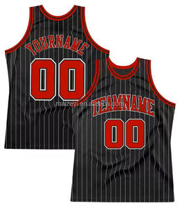 Disesuaikan jahitan Tackle Twill basket set atletik dicetak tim seragam Jersey - Product Image 4