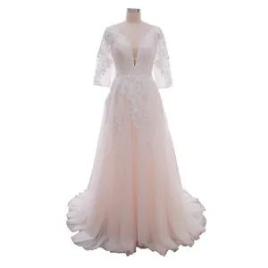 Long Tulle Bridal Wedding Dress Wilderly Bride Embroidery Gowns Wedding ShortTrain Allure Bridals sweetheart wedding gown