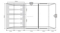 Grande tente gonflable portative de luxe de tunnel pour l'usage de famille