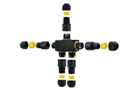 Connecteur étanche IP68 M684-F 5 voies Type F Connecteur rapide sans vis en nylon et cuivre 24A 450V Certifié ENEC CE