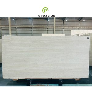 Losa blanca Azulejos de travertino natural Panel de pared para exteriores Piedra Mármol de madera - Product Image 6