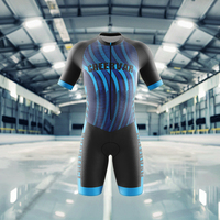 Combinaison de patinage de vitesse en ligne évacuant l'humidité uniforme de patinage à roulettes professionnel vêtements de ski et de neige pour hommes