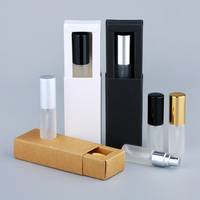 SUMEEAR Flacon de parfum en verre dépoli 5 ml avec logo personnalisé, pulvérisateur atomiseur, sérigraphie, échantillon de parfum, rechargeable
