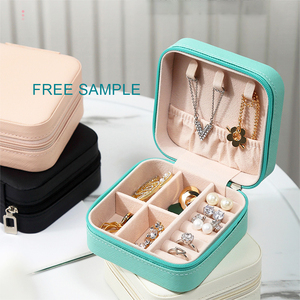 Campione Gratuito: Lussuosa Custodia Portatile Personalizzabile in Pelle PU per Gioielli, Anelli e Collane - Organizer da Viaggio per Gioielli con Logo Personalizzato - Product Image 1
