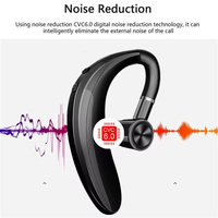 S109 chaud pour écouteurs Bluetooth casque d'écouteurs sans fil avec indicateur de batterie LED micro d'écouteur de sport pour la conduite et les appels