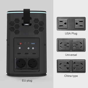 700W Lithium Ion Pure Sine Wave Outdoor Portable Power Station Smart FM Music Speaker Emergency Battery Backup <b>Camping</b> SKA700T 7 - Product Image 6