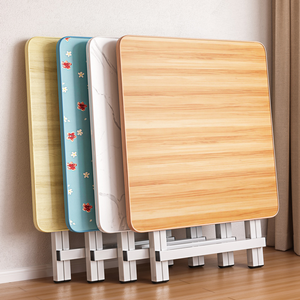 Table à manger pliante pour l'extérieur, portable, pique-nique, camping, salle de <span class=keywords><strong>location</strong></span> domestique, table pliante carrée simple et 4 chaises - Product Image 5