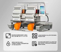 Machine à broder professionnelle à 2 têtes sinsim, prix à vendre