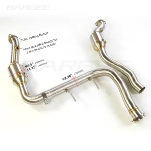 Pabrik Bargee Cell Catted Downpipe untuk Ford F150 RAPTOR 2017-UP V6 422Ps/310 KW 3,5 TT Downpipe Kit Aliran Tinggi Cat Downpipe