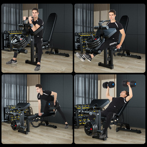 Có thể điều chỉnh trọng lượng băng ghế dự bị với chân mở rộng và giảng đạo Pad phẳng nghiêng từ chối tập thể dục băng ghế dự bị cho nhà tập luyện trọng lượng đào tạo - Product Image 4