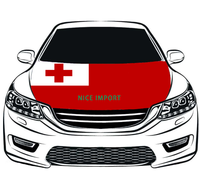 Penutup Kap Mobil Bendera Saint Martin Pelindung Kap Mesin yang Dipersonalisasi Poliester Elastis Tahan Panas Tahan Lama Cocok untuk Semua Jenis Mobil