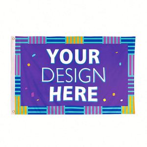 Mástil de Bandera Personalizado de Poliéster y Fibra de Vidrio 3x5, Publicitario y Promocional, con Impresión de Logotipo, 90x150cm, Duradero y Ecológico - Product Image 2