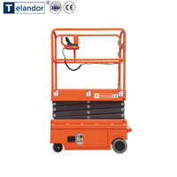 Plateforme élévatrice à ciseaux électrique ultra-compacte certifiée CE de 4 m, mini-élévateur pour travaux en hauteur dans les espaces confinés, prix de gros