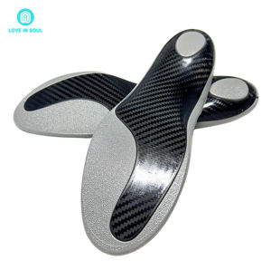 Plantillas de fibra de carbono genuina de alta calidad para aliviar el dolor y plantilla de carbono curva personalizable absorbente de golpes para correr deportivo - Product Image 6