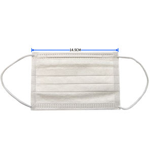 Masker Wajah elastis <span class=keywords><strong>Earloop</strong></span> anak kustom masker wajah bedah sekali pakai pelindung kelas medis 2 Level pernapasan 3 lapis warna putih - Product Image 2