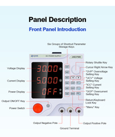 Alimentation de laboratoire CC programmable et réglable JIKE-P305 30V 5A 150W à 4 chiffres, efficacité 95%, 50/60Hz pour l'industrie