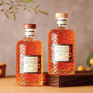 Botella de Vidrio Nórdica Vintage de 500ml, Ecológica, Super Flint, para Vodka, Ron, Alcohol, Ginebra y Whisky, con Corcho, Venta al Por Mayor - Product Image 5