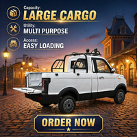 Vente directe d'usine camion électrique pick-up Chine caméra métal léger cuir 4 roues voiture électrique unique personnalisé automatique gauche