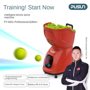 Machine à balles <span class=keywords><strong>de</strong></span> tennis <span class=keywords><strong>de</strong></span> haute qualité en gros PT-9001 Pro avec télécommande par application |   Longue durée <span class=keywords><strong>de</strong></span> <span class=keywords><strong>vie</strong></span> <span class=keywords><strong>de</strong></span> la batterie |   Entraînement en intérieur <span class=keywords><strong>et</strong></span> en extérieur - Product Image 4