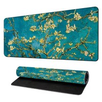 Tapis de bureau de jeu XXL personnalisé OEM, imperméable, en caoutchouc naturel épais, écologique, tapis de souris carré en stock pour bureau