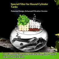 Filtre à goutte-à-goutte pour aquarium en plastique du fabricant, petit filtre externe silencieux à montage supérieur, purificateur d'eau trois-en-un