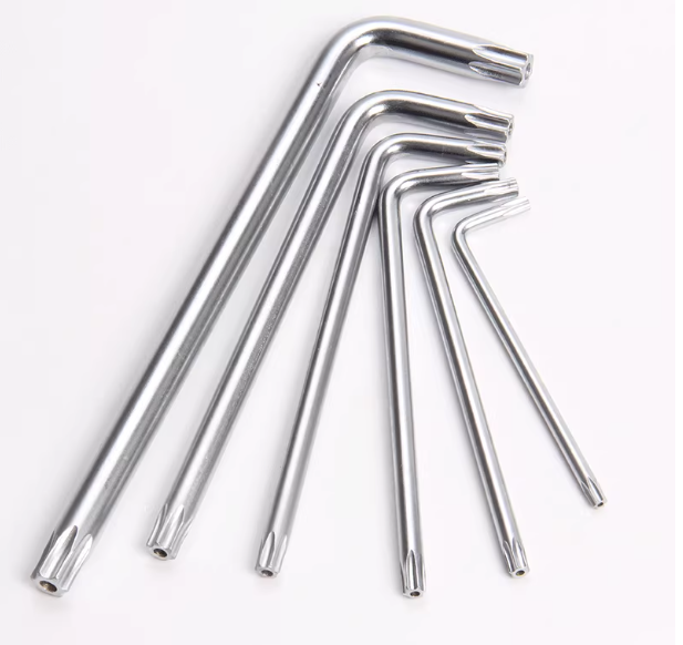 M1.5 M2 M2.5 M3 M4 M6 China Wholesale Torx Star L Type Wrench Hex Allen Anti-Theft Key Wrench