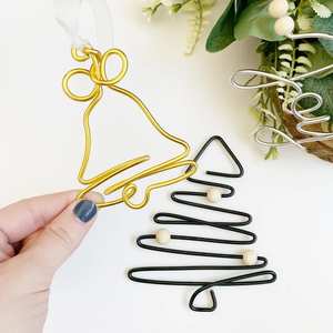 Décoration murale de Noël en métal pour décoration intérieure et extérieure Ornements d'arbre de Noël pour décoration de Noël et décoration intérieure - Product Image 1