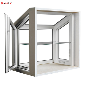 Fenêtres de jardin en aluminium au design moderne, style ouverture battante, avec moustiquaire en acier inoxydable pour hôtels et baies vitrées - Product Image 3