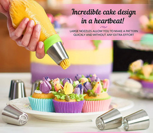 OEM 1 Piece <b>Set</b> Eco-Friendly Fondant Cake Decorating Supplies Kit with Plastic Molds Microwave Safe - Product Image 5