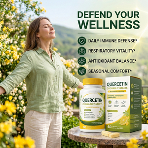 Compresse Masticabili Avanzate di <span class=keywords><strong>Quercetina</strong></span> con Bromelina ed Estratto di Sambuco per Favorire una Respirazione Fluida - Integratore all'Ingrosso - Product Image 5