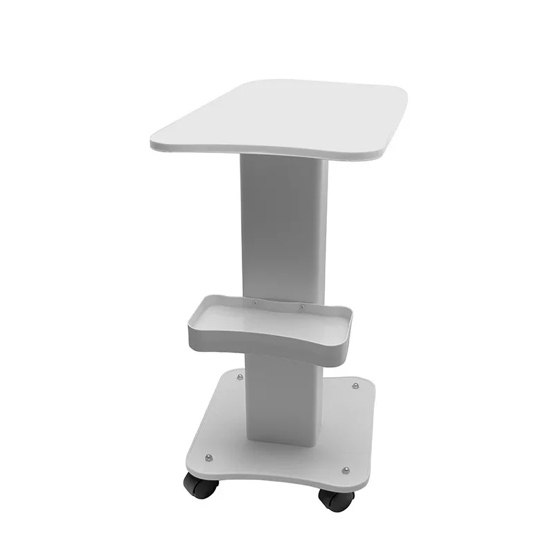 Оптовая продажа, деревянная панель, портативная Запираемая стальная тележка Boby на 4 колеса для парикмахерской, тележка для косметического оборудования для лица