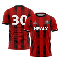 Camiseta de Fútbol Personalizable, Resistente, a Rayas, 100% Poliéster, Transpirable, Ligera, de Secado Rápido, Diseñada para Uso Frecuente