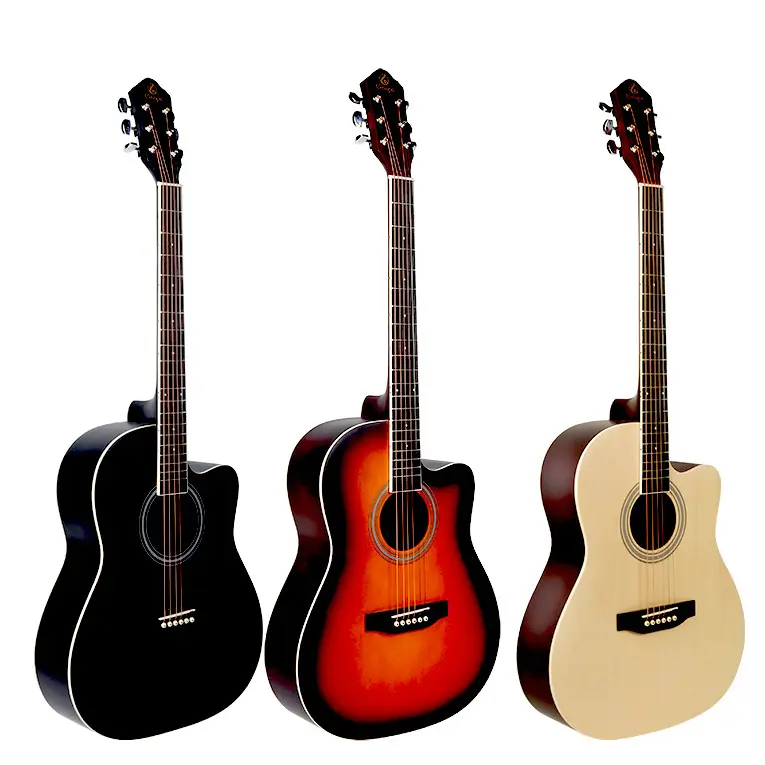 木製フォークギター6弦40インチ卸売輸出高品質練習