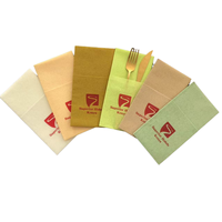 Serviette de table Airlaid de luxe couleur linge sensation couverts serviettes de poche serviettes de restaurant jetables