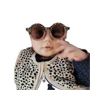Novedades en Gafas de Sol para Niños y Niñas, Estilo Vintage, Montura de Leopardo, Gafas de Sol Redondas para Niños con Protección UV400 - Product Image 4