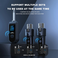 Système de microphone sans fil professionnel Gooermi K02 UHF, émetteur-récepteur double XLR sans fil à brancher