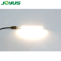 Regulador de intensidad de luz led para escritorio, tira de luces led usb de 5V para armario de cocina, 100mm, 7 led, SMD5050, 7mm de ancho, pcb, cable táctil regulable