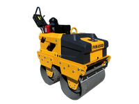 Compacteur de sol à double tambour vibratoire hydraulique de 330 kg, 550 kg, 800 kg avec moteur et pompe