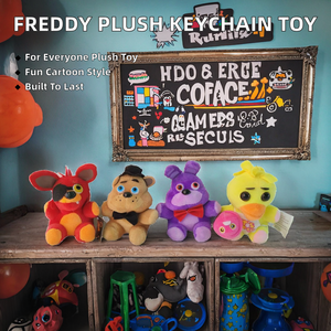 Porte-clés en peluche HY Cartoon Anime <span class=keywords><strong>Freddy</strong></span> Five Nights at <span class=keywords><strong>Freddy</strong></span>'s Bear Foxy Bonnie Dolls en coton PP - Product Image 2