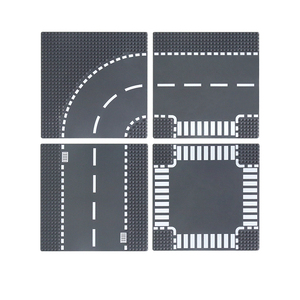 Placa Base de bloque de construcción 25,5x25,5 cm Compatible con las <span class=keywords><strong>principales</strong></span> marcas para modelos de carretera de tráfico, juego de ladrillos de accesorios DIY - Product Image 5