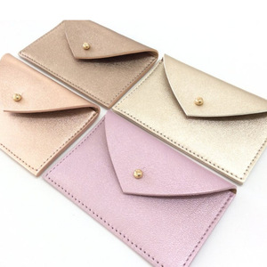 Wholesale custom PU leather coin <b>purses</b>, Korean style fresh and <b>cute</b> coin organizers, creative portable envelope pouches. - Product Image 5
