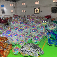 Ballon miroir gonflable pas cher en PVC coloré réfléchissant pour Noël