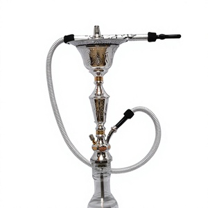 Chicha artisanale Khalil Mamoon en bronze et laiton avec incrustations traditionnelles - Noyau et base en cuivre, hauteur 92 cm, 3,3 kg - Product Image 4