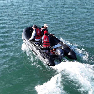 Bateau de pêche gonflable Aisunss, kayak, canoë, radeau, annexe, hovercraft avec fond pneumatique - Product Image 5