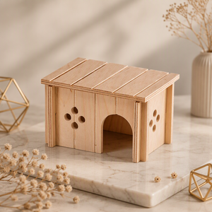 <span class=keywords><strong>Ferplast</strong></span> - Niche murale en bois pour hamsters, gerbilles, souris - Fenêtre carrée en bois avec ventilation - Montage sans outils - Product Image 6
